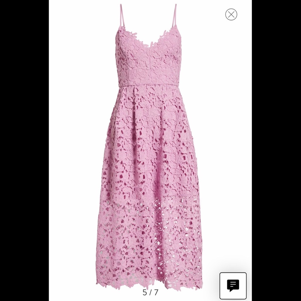 ASTR the Label, lace A-line midi dress in Lilac - L